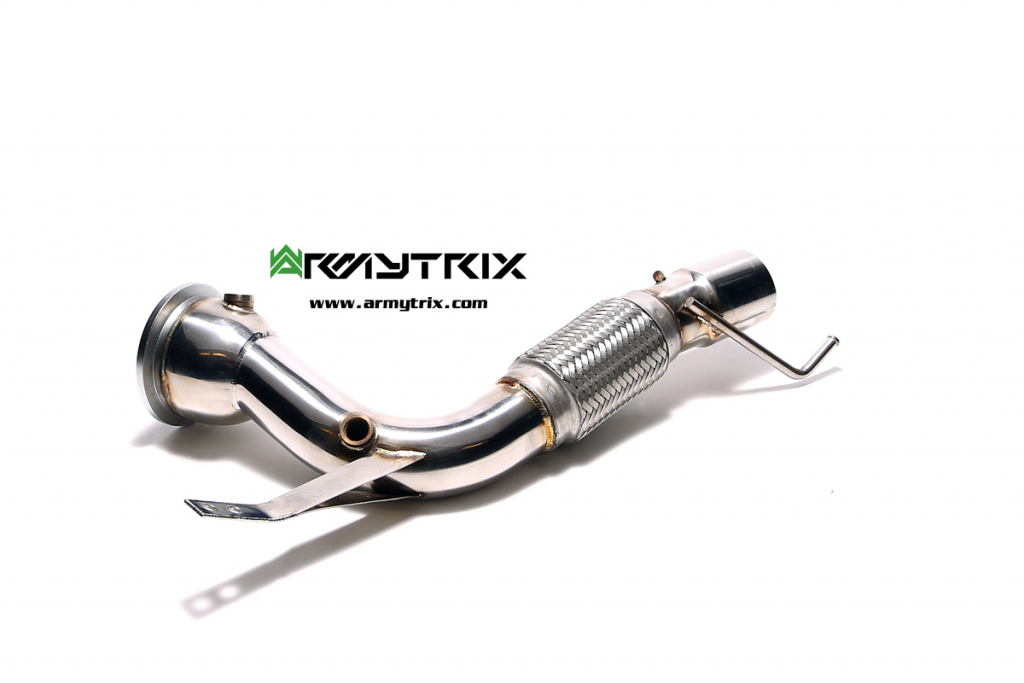 Armytrix – Stainless Steel High-flow performance decatted downpipe with cat simulator for MINI COOPER S F55 20L