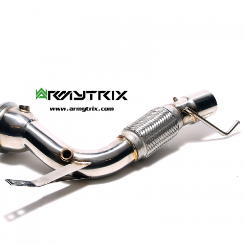 Armytrix – Stainless Steel High-flow performance decatted downpipe with cat simulator for MINI COOPER S F55 20L