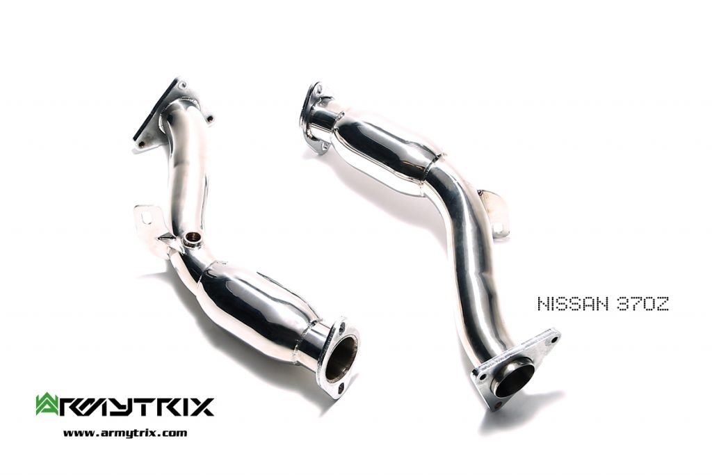 Armytrix – Stainless Steel Sport Version High-flow Cat-pipe with 200 CPSI Catalytic Converters (L+R) for NISSAN 370Z Z34 37L