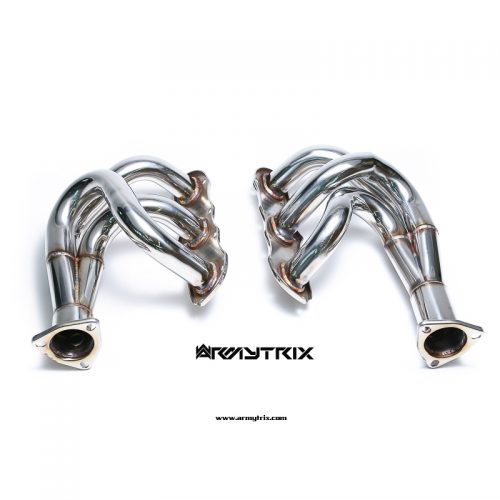 Armytrix – Stainless Steel High-flow Performance Decatted Header with Cat-simulator (L+R) for PORSCHE 911 997 MK2 36L CARRERA