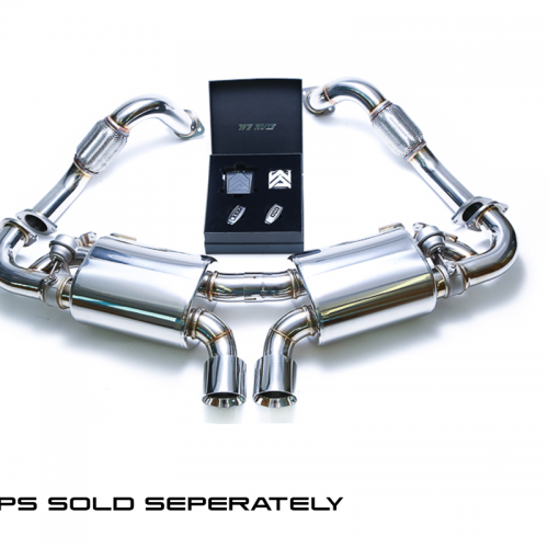 Armytrix – Stainless Steel Link Pipe (L and R) + Valvetronic Muffler (L and R) + Wireless Remote Control Kit for PORSCHE CAYMAN 981 27L