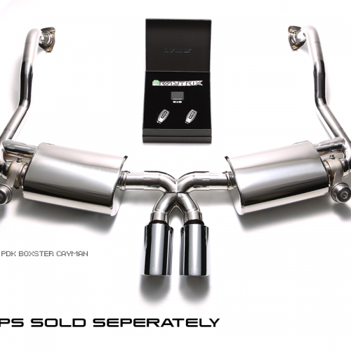 Armytrix – Stainless Steel Valvetronic Muffler (L and R) + X-pipe + Wireless Remote Control Kit for PORSCHE CAYMAN 9872 29L