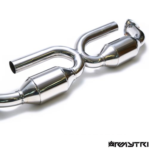 Armytrix – Stainless Steel High-flow 200 CPSI Catalytic Converter X pipe for PORSCHE 911 997 MK1 36L CARRERA