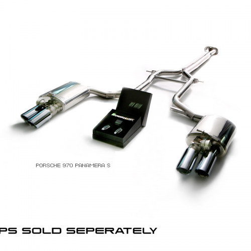 Armytrix – Stainless Steel Mid-pipe + Valvetronic Muffler (L and R) + Wireless Remote Control Kit for PORSCHE PANAMERA 970 36L