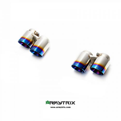 Armytrix – Stainless Steel Quad Blue Coated Tips (4x89mm) for PORSCHE 911 997 MK1 36L CARRERA