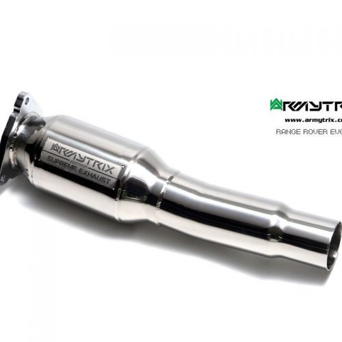 Armytrix – Stainless Steel Secondary Sport Cat pipe with 200 cpsi catalytic converters for LAND ROVER RANGE ROVER EVOQUE 20L