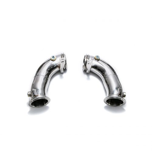 Armytrix – Stainless Steel High-flow performance de-catted down pipe with cat simulator for BMW 5 SERIES F90 M5