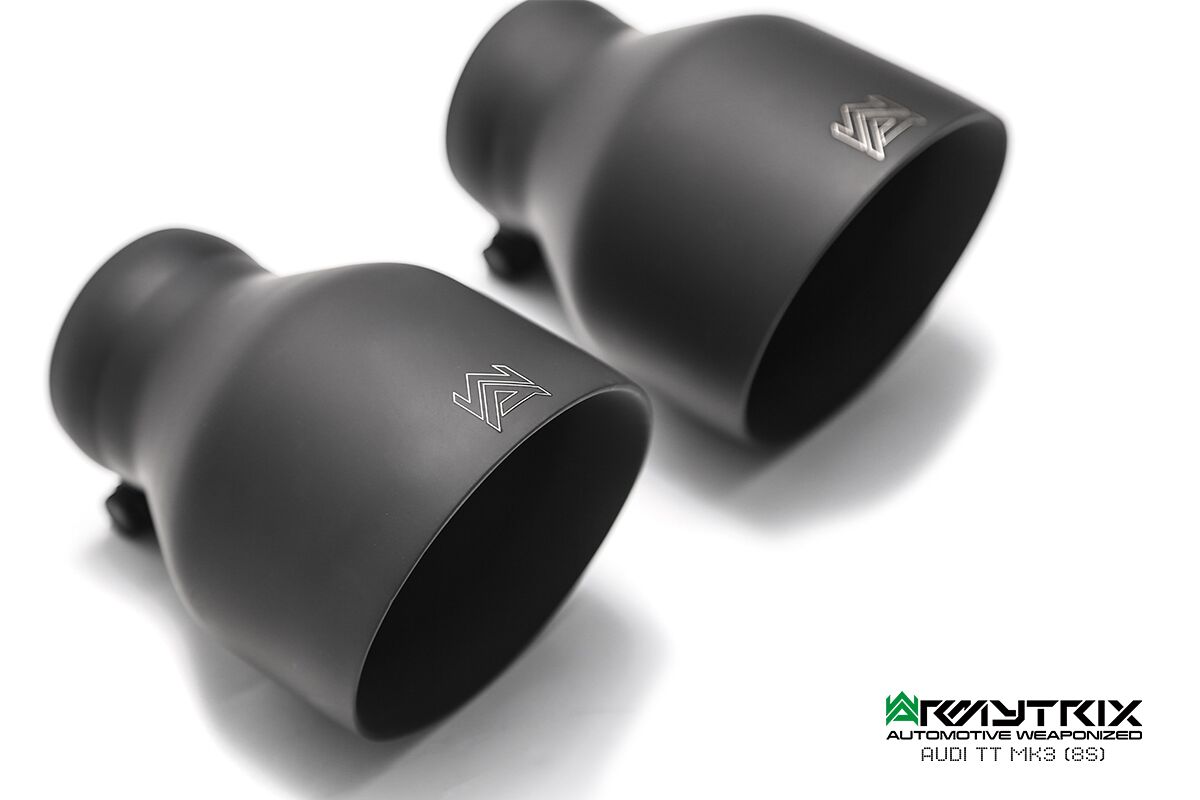 Armytrix – Stainless Steel Dual Matte Black tips (2x115mm) for TOYOTA SUPRA A90/MK5 30L