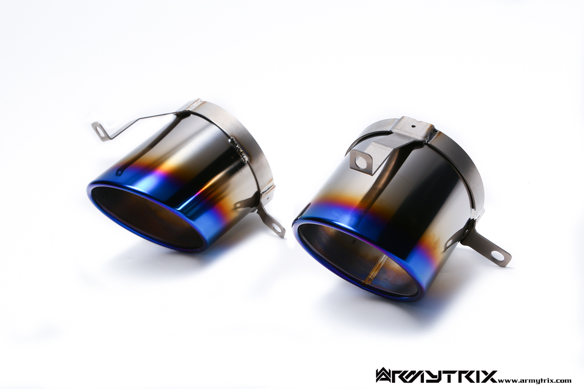 Armytrix – Titanium Dual Titanium blue tips for AUDI R8 42 42 FSI SPYDER