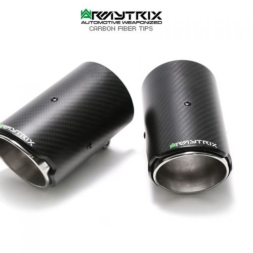 Armytrix – Stainless Steel Dual carbon tips (2x89mm) for BMW 4 SERIES F32 420I