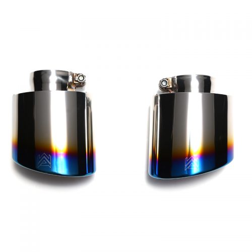 Armytrix – Stainless Steel Dual Blue coated tips (2x Oval tips 89x120mm) for MERCEDES-BENZ A-CLASS W176 A180
