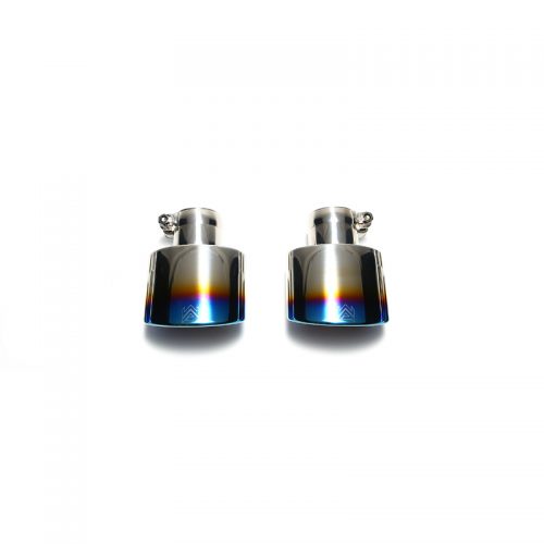 Armytrix – Stainless Steel Dual Blue coated tips (2x Oval tips 73x120mm) for MERCEDES-BENZ CLA X117 CLA200 SHOOTING BRAKE