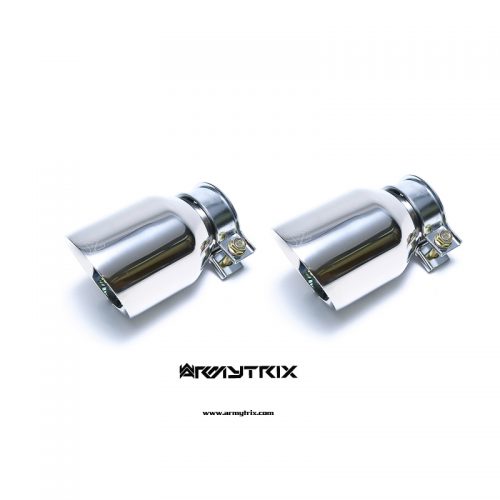Armytrix – Stainless Steel Dual Chrome silver tips (2x101mm) for LAND ROVER RANGE ROVER EVOQUE 20L