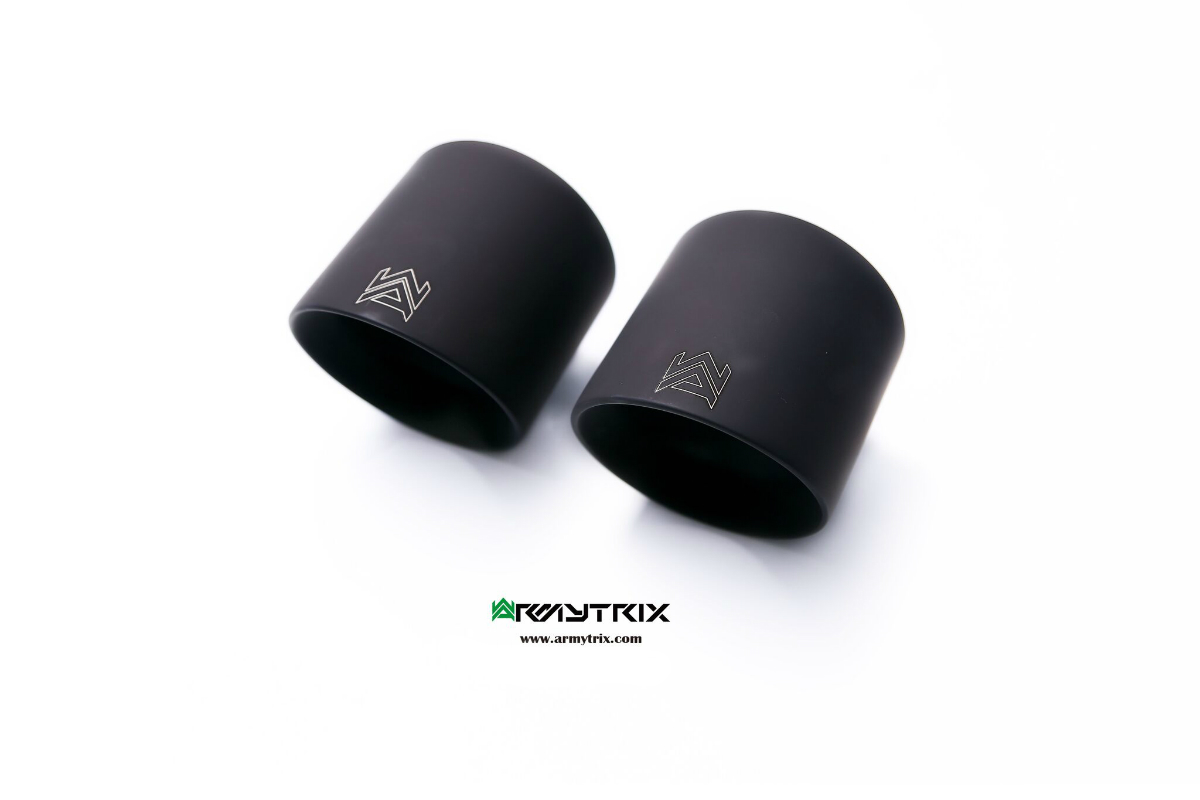 Armytrix – Stainless Steel Dual Matte Black Tips (2x89mm) for PORSCHE BOXSTER 718 20L