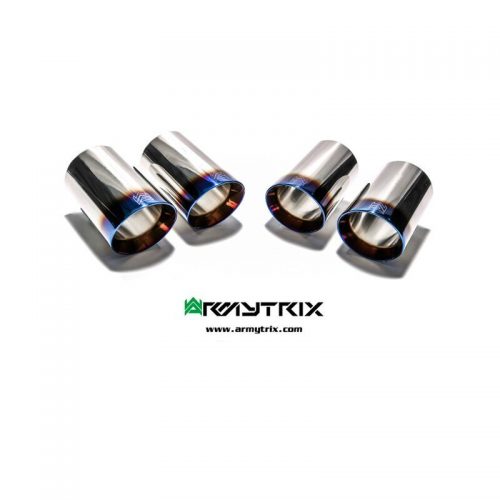 Armytrix – Stainless Steel Quad Blue Coated tips (4X89mm) for AUDI S4 B9 30 TFSI AVANT