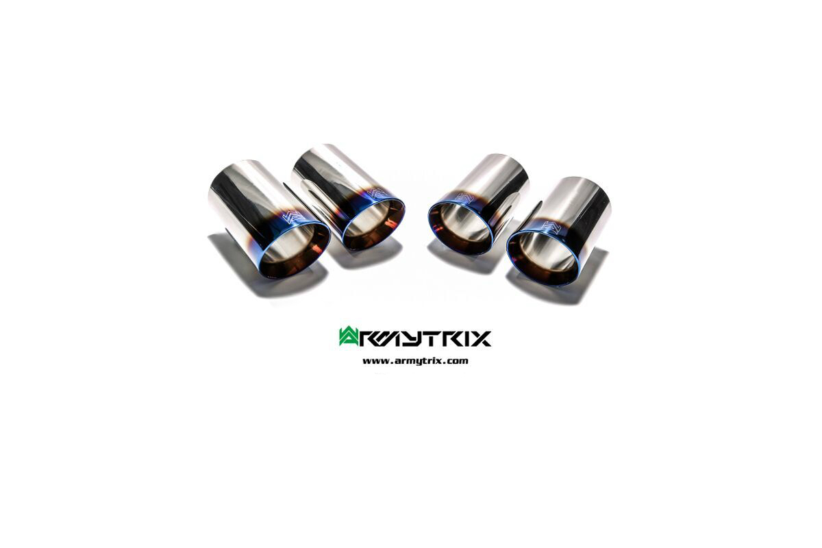 Armytrix – Stainless Steel Quad Blue Coated tips (4X89mm) for AUDI S5 B9 30 TFSI COUPE