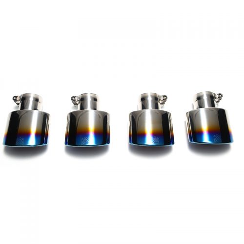 Armytrix – Stainless Steel Quad Blue Coated Tips (4x Oval tips 73X120mm) for MERCEDES-BENZ C-CLASS W204 C180