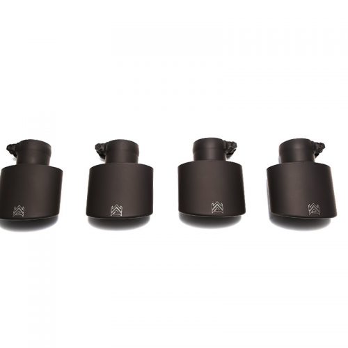 Armytrix – Stainless Steel Quad Matte black Tips (4x Oval tips 73X120mm) for MERCEDES-BENZ C-CLASS W204 C180