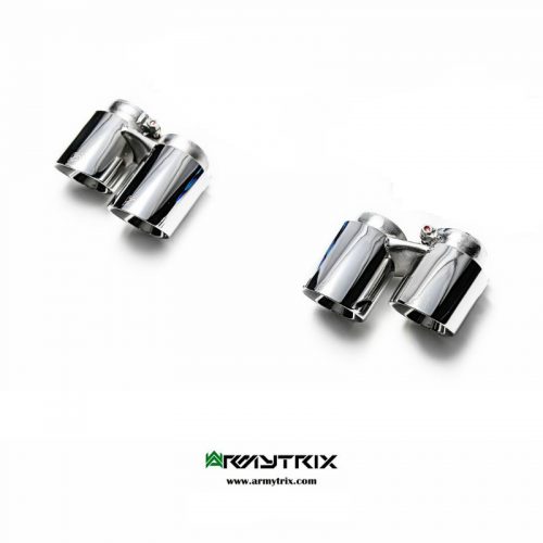 Armytrix – Stainless Steel Quad Chrome Silver Tips (4x89mm) for PORSCHE 911 991 MK1 34L CARRERA