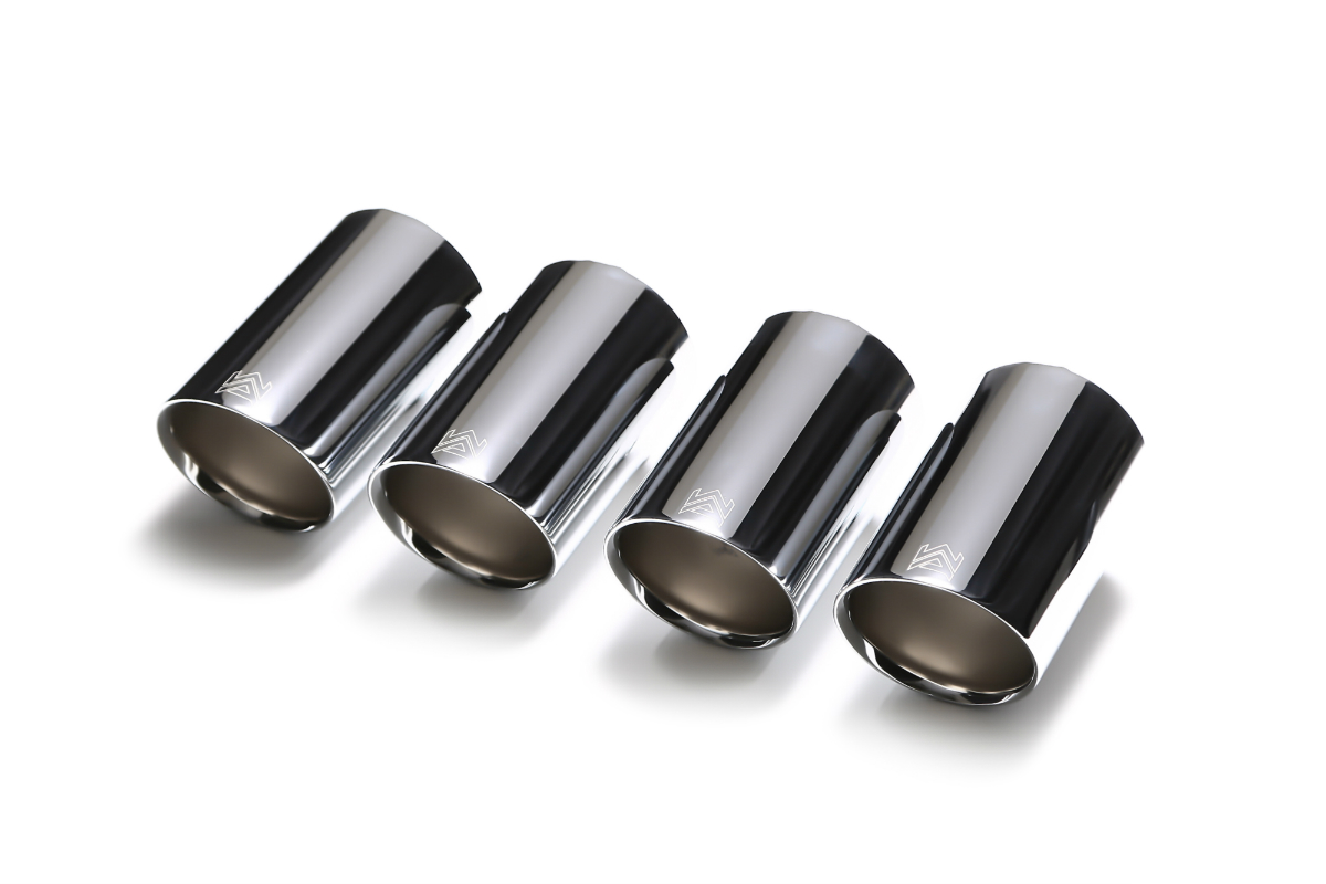 Armytrix – Stainless Steel Quad Chrome silver tips (4X101mm) for VW GOLF MK75 20 TSI R