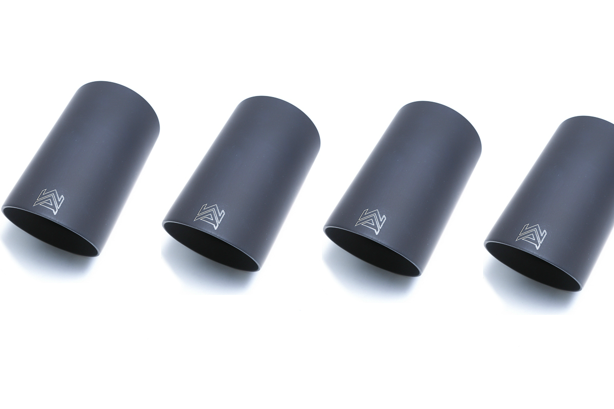 Armytrix – Stainless Steel Quad Matte black tips (4X101mm) for PORSCHE PANAMERA 971 30L SPORT TURISMO