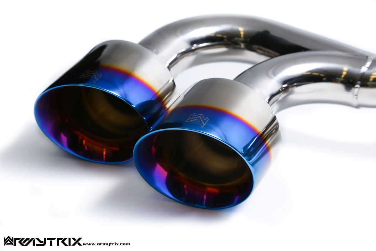 Armytrix – Titanium Quad Titanium Blue Tips (4X125mm) for NISSAN GT-R R35 38L