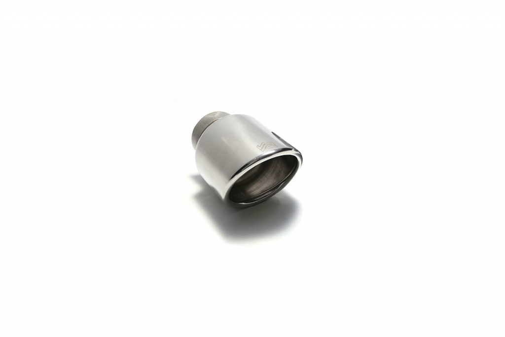 Armytrix – Stainless Steel Single chrome silver spare replacement tip 1x89mm for PORSCHE MACAN 95B 20L