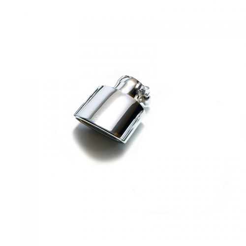 Armytrix – Stainless Steel Single chrome silver spare replacement tip 73x120mm for MERCEDES-BENZ CLA X117 CLA200 SHOOTING BRAKE