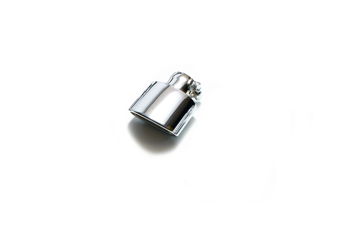Armytrix – Stainless Steel Single chrome silver spare replacement tip 73x120mm for MERCEDES-BENZ CLA C117 CLA200