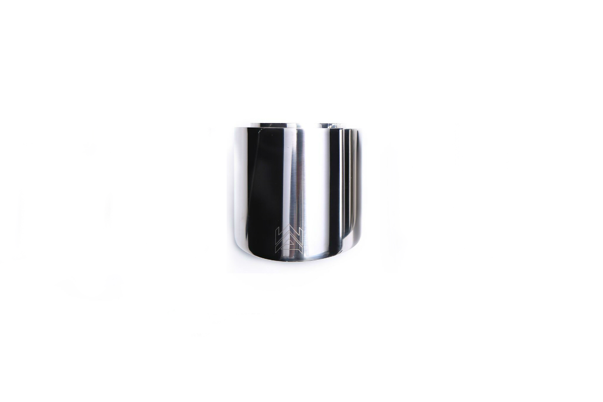 Armytrix – Stainless Steel Single chrome silver spare replacement tip 2x89mm for PORSCHE BOXSTER 981 27L