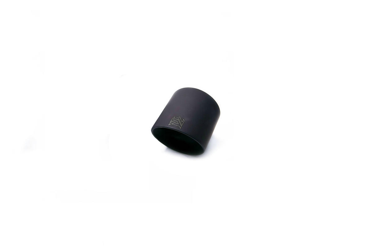 Armytrix – Stainless Steel Single matt black spare replacement tip 2x89mm for PORSCHE CAYMAN 981 34L