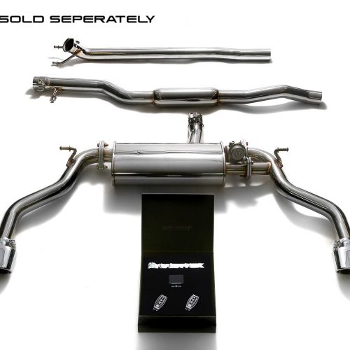 Armytrix – Stainless Steel Front pipe + mid pipe sec 1 + mid pipe sec 2 + Valvetronic muffler + Wireless remote control kit for MERCEDES-BENZ CLA C117 CLA250