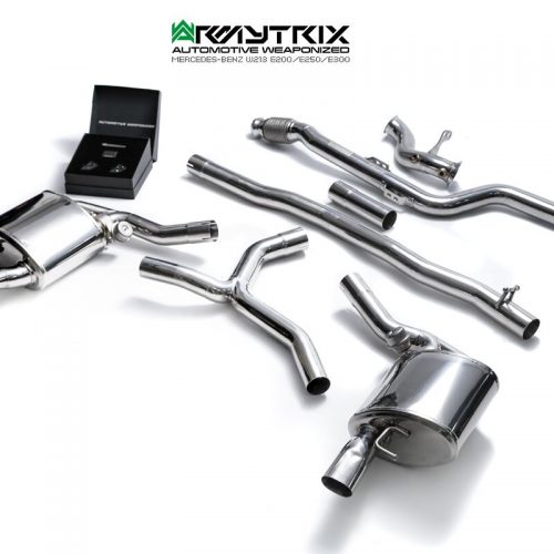 Armytrix – Stainless Steel Front-pipe + Mid-pipe + Valvetronic Muffler + Wireless Remote Control Kit for MERCEDES-BENZ E-CLASS W213 E200