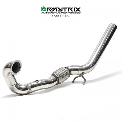 Armytrix – Stainless Steel Sport cat pipe with 200 cpsi catalytic converters for AUDI S1 8X 20 TFSI HATCHBACK