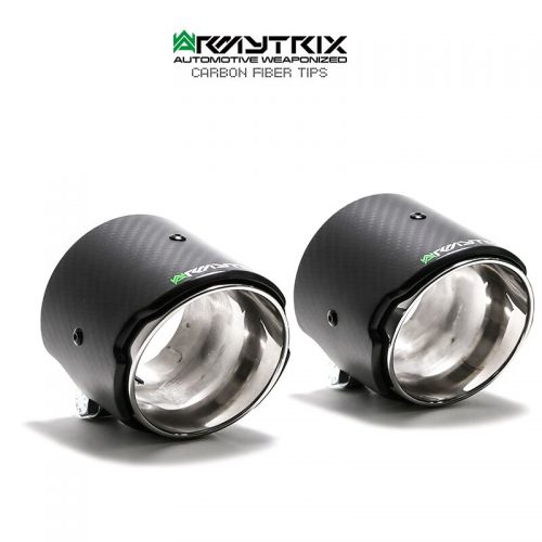 Armytrix – Stainless Steel Dual Carbon Tips (2x101mm) for PORSCHE 911 991 MK1 38L GT3