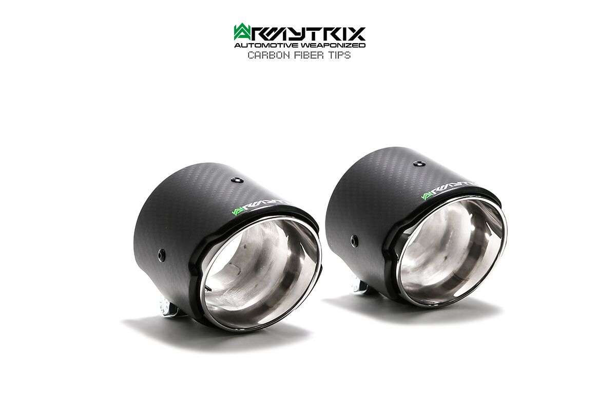 Armytrix – Stainless Steel Dual Carbon Tips (2x89mm) for PORSCHE BOXSTER 718 20L