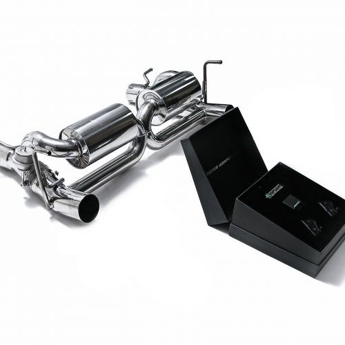 Armytrix – Stainless Steel X-pipe + Valvetronic Muffler (L and R) + Wireless Remote Control Kit for FERRARI 488 GTB 39L