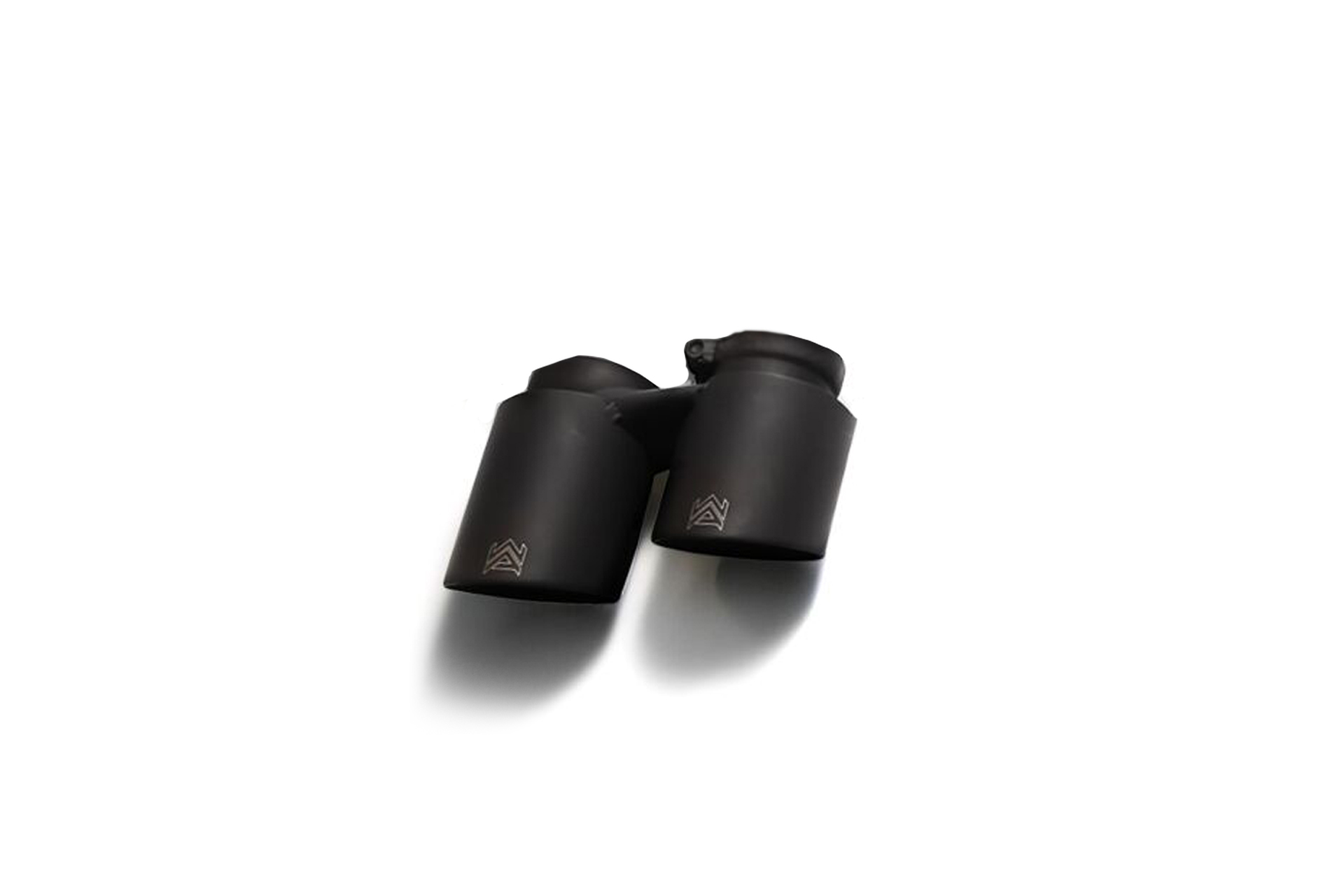 Armytrix – Stainless Steel Set of 2 single matte black spare replacement tips 2x89mm for PORSCHE 911 991 MK1 34L CARRERA