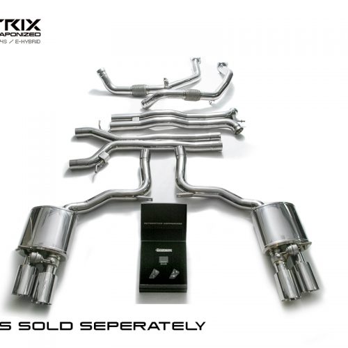 Armytrix – Stainless Steel Secondary decatted down pipe + Y-pipe + mid-pipe + Valvetronic Muffler + Wireless Remote Control Kit for PORSCHE PANAMERA 971 29L 4S